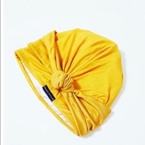 Grace Eleyae mustard satin-lined turban, brand new